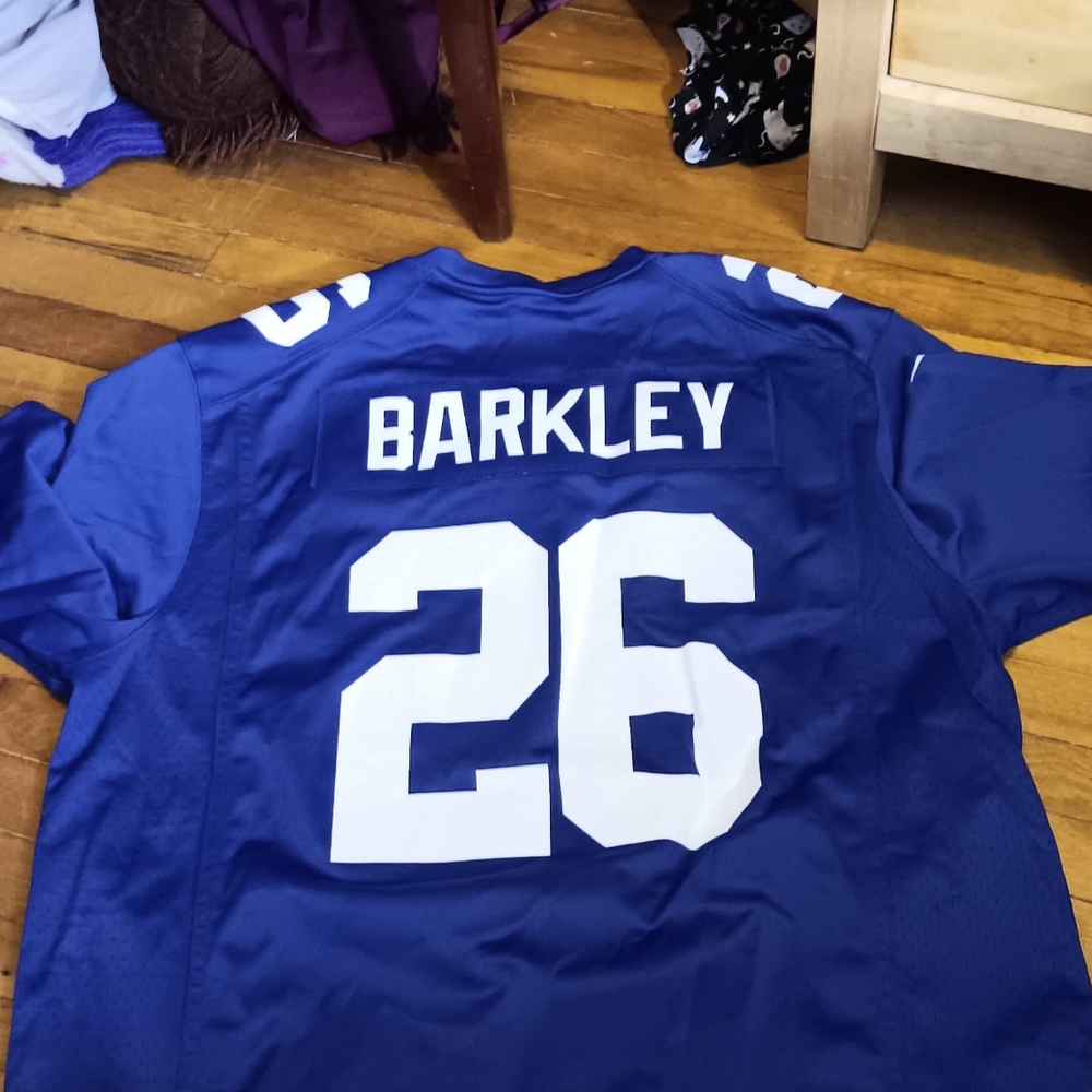 Nike Blue and White Men's Jersey